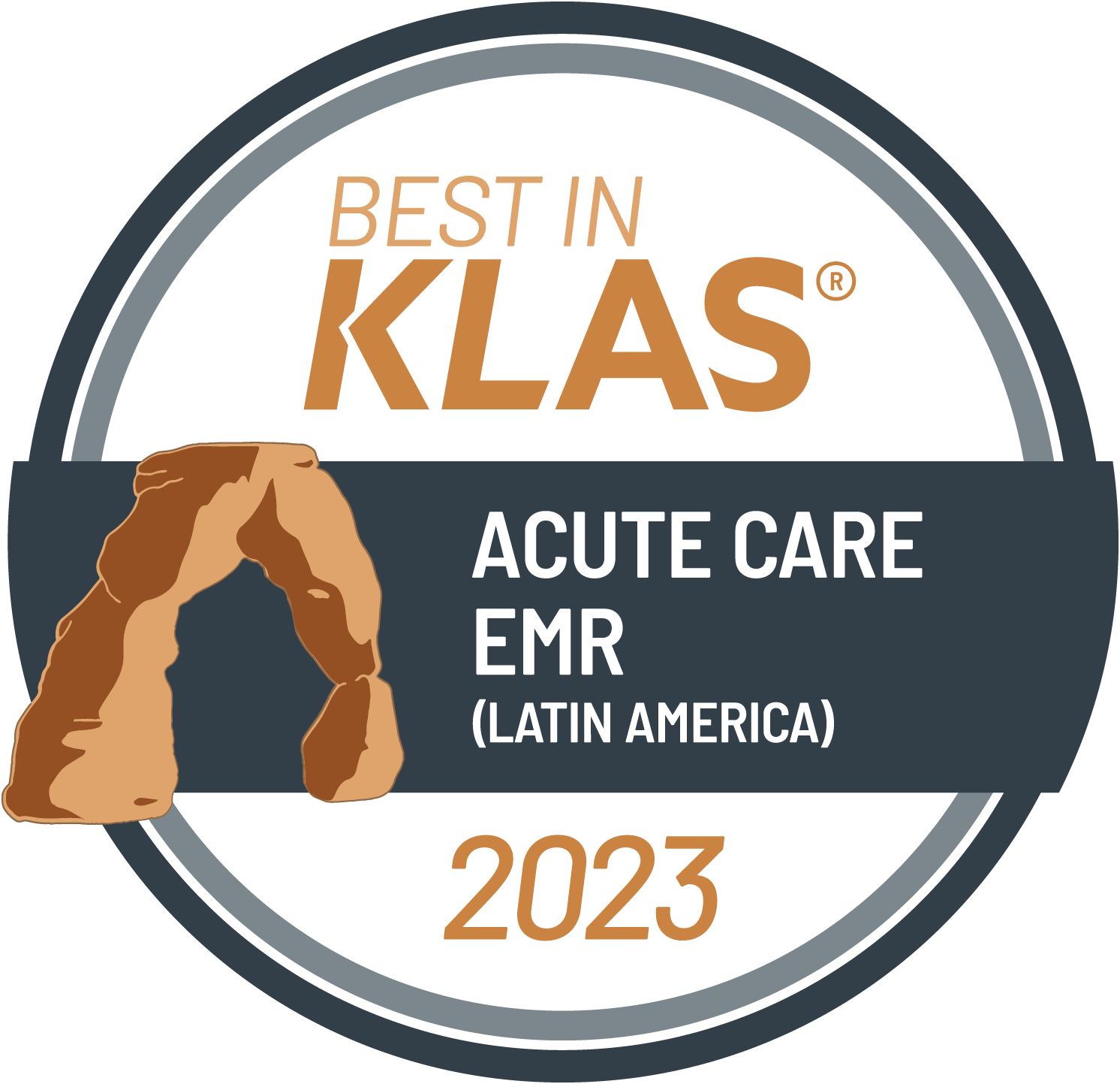 um c&iacute;rculo branco com texto laranja e preto