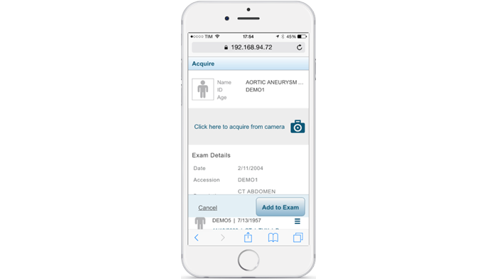 Interface do portal de aquisi&ccedil;&atilde;o num ecr&atilde; de telem&oacute;vel