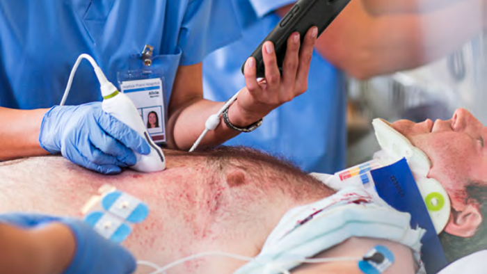 Paciente recebendo tratamento