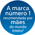A marca n&uacute;mero um recomendada pelas m&atilde;es