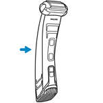 Aparador de pelos do corpo &agrave; prova d'&aacute;gua Bodygroom s&eacute;rie&nbsp;7000