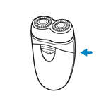 Barbeador el&eacute;trico para viagem com bolsa de viagem