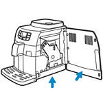 Cafeteira expresso autom&aacute;tica Cappuccino Deluxe Saeco Intelia