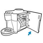 Cafeteira com funil para gr&atilde;os de caf&eacute; Senseo SARISTA