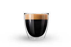 Uma x&iacute;cara de espresso lungo
